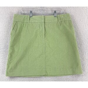 Vineyard Vines Green Corduroy A-Line Skirt Womens Casual Summer Size Medium